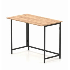 Стіл складаний Sly 90×76×57 Дуб Крафт золотий/Чорні ніжки