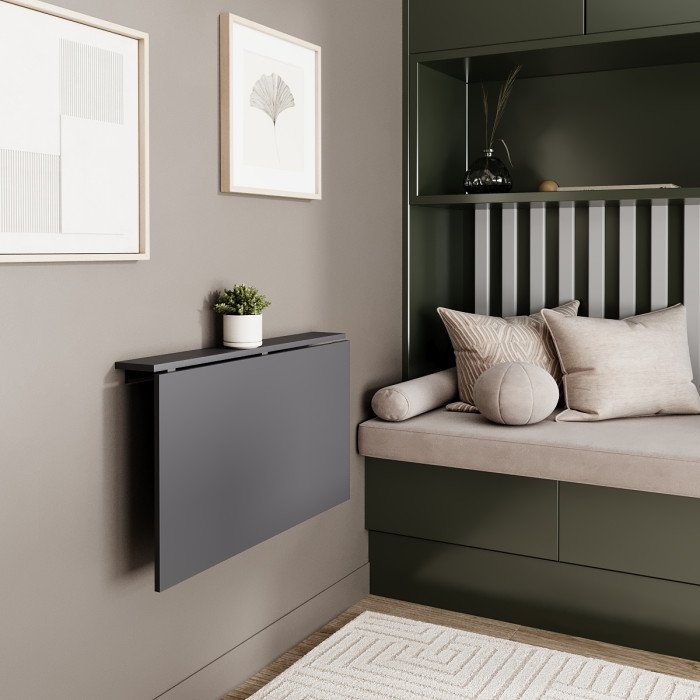 Foldable wall-mounted table "Mini" Graphite