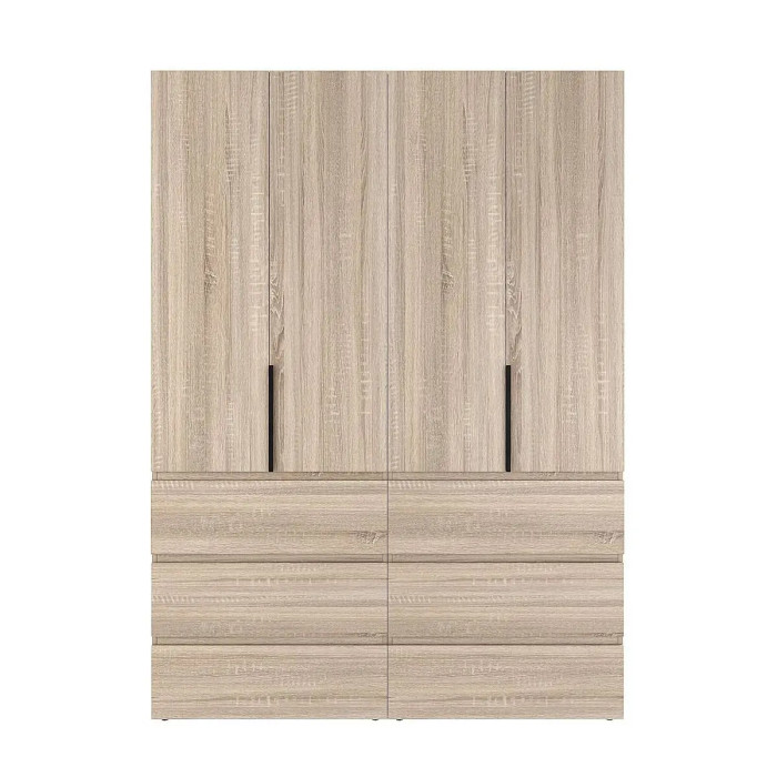 4-door wardrobe with 6 drawers Averon №10 160x220x50 cm