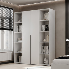 2-door wardrobe with 10 shelves Averon №15 160x220x50 cm White