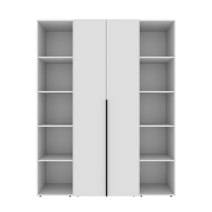 2-door wardrobe with 10 shelves Averon №15 160x220x50 cm White