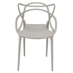 Krzesło ażurowe Lunaro Szare Jasne z polipropylenu