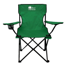 Folding fishing tourist chair Green with drink holder