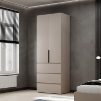2-door wardrobe with 3 drawers Averon №22 80x220x50 cm Cashmere