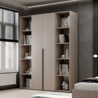 2-door wardrobe with 10 shelves Averon №15 160x220x50 cm Cashmere