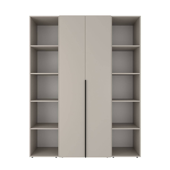2-door wardrobe with 10 shelves Averon №15 160x220x50 cm Cashmere