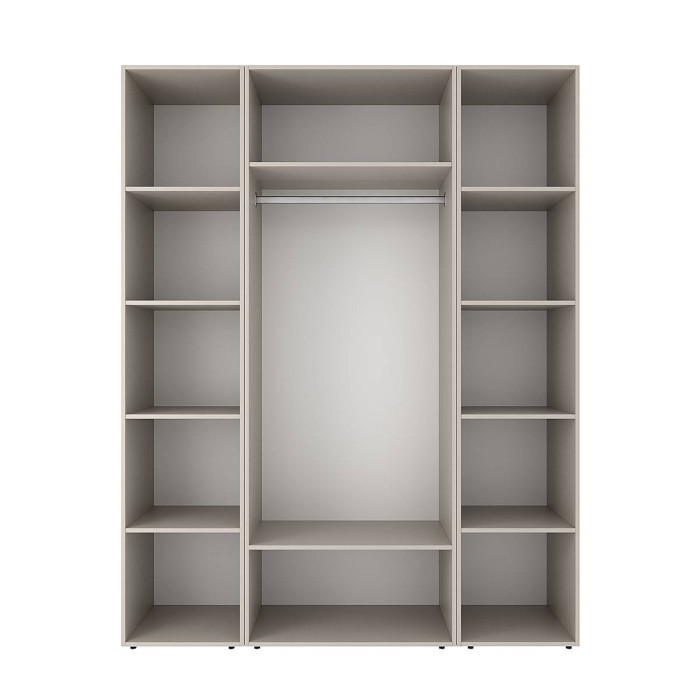 2-door wardrobe with 10 shelves Averon №15 160x220x50 cm Cashmere
