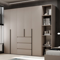 5-door wardrobe with 3 drawers and 5 shelves Averon №14 240x220x50 cm Cashmere