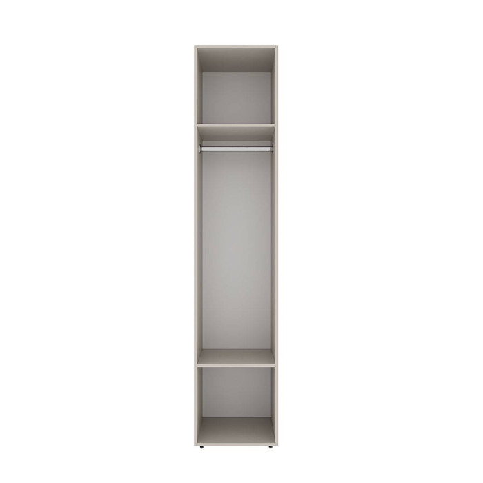 2-door wardrobe with hanging rail and shelves Averon №13 80x220x50 cm Cashmere