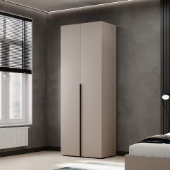 2-door wardrobe with clothes rail Averon №21 80x220x50 cm Cashmere