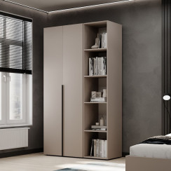 2-door wardrobe with 5 shelves Averon №11 120x220x50 cm Cashmere