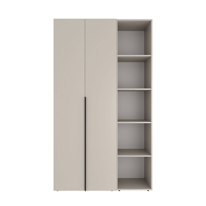 2-door wardrobe with 5 shelves Averon №11 120x220x50 cm Cashmere
