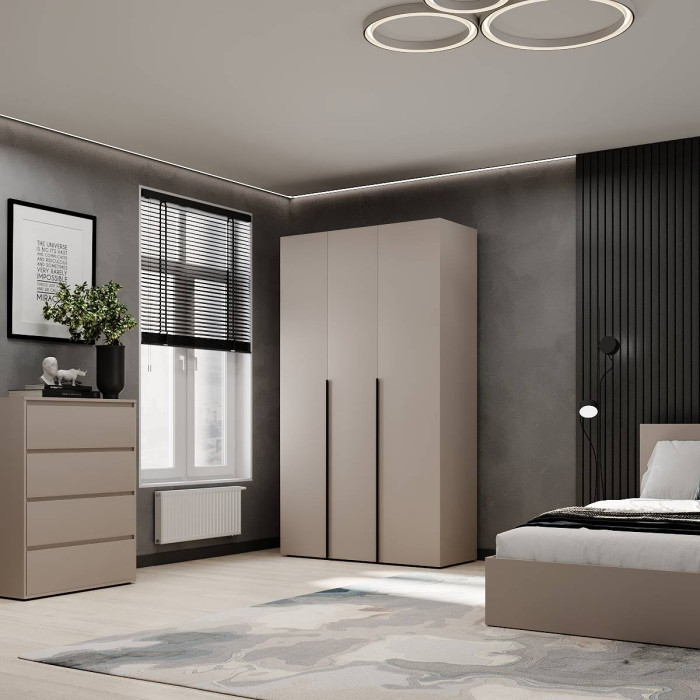 3-door wardrobe Averon №12 120x220x50 cm Cashmere