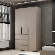 3-door wardrobe with 3 drawers Averon №2 120x220x50 cm Cashmere
