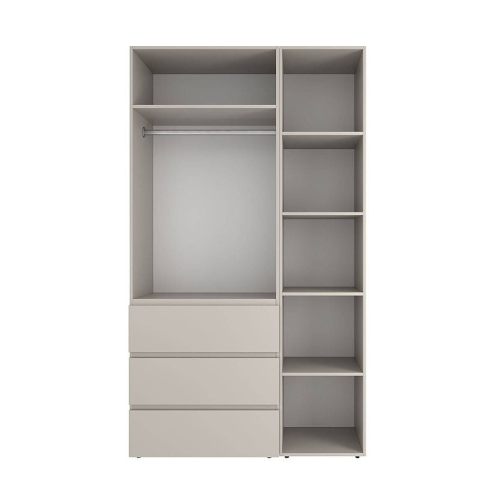 3-door wardrobe with 3 drawers Averon №2 120x220x50 cm Cashmere