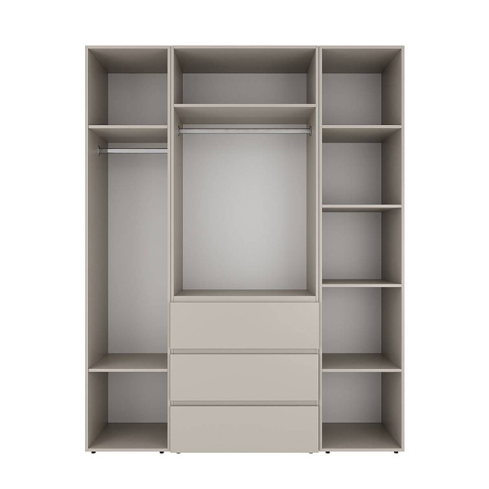 4-door wardrobe with 3 drawers Averon №1 160x220x50 cm Cashmere