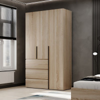 3-door wardrobe with 3 drawers Averon №2 120x220x50 cm Sonoma Oak