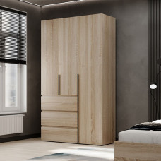 3-door wardrobe with 3 drawers Averon №2 120x220x50 cm Sonoma Oak
