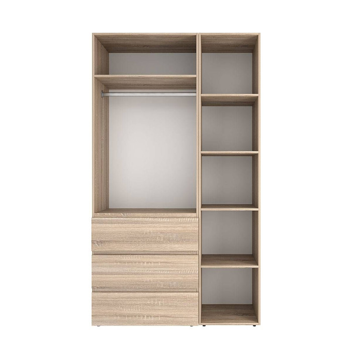 3-door wardrobe with 3 drawers Averon №2 120x220x50 cm Sonoma Oak