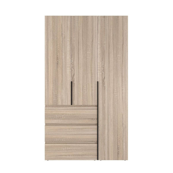 3-door wardrobe with 3 drawers Averon №2 120x220x50 cm Sonoma Oak