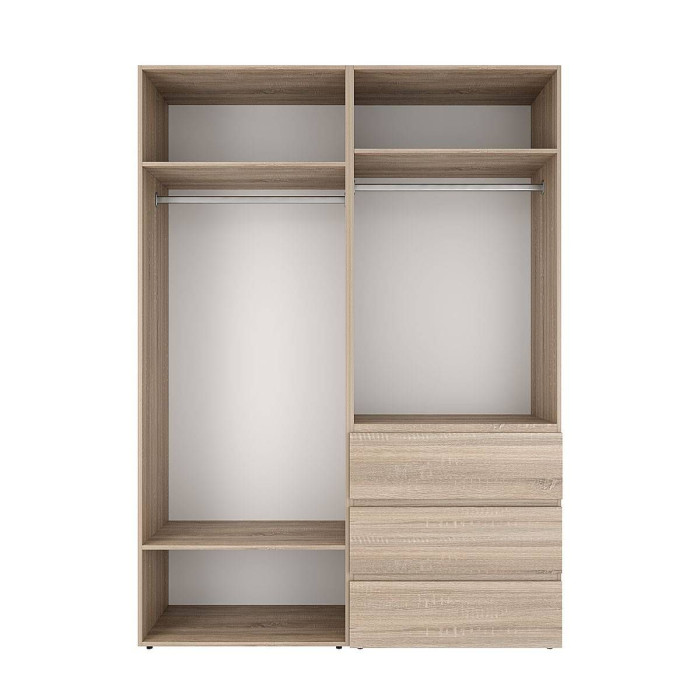 4-door wardrobe with 3 drawers Averon №5 160x220x50 cm Sonoma Oak