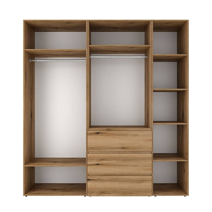 5-door wardrobe with 3 drawers Averon №4 200x220x50 cm Oak Evoke Coast