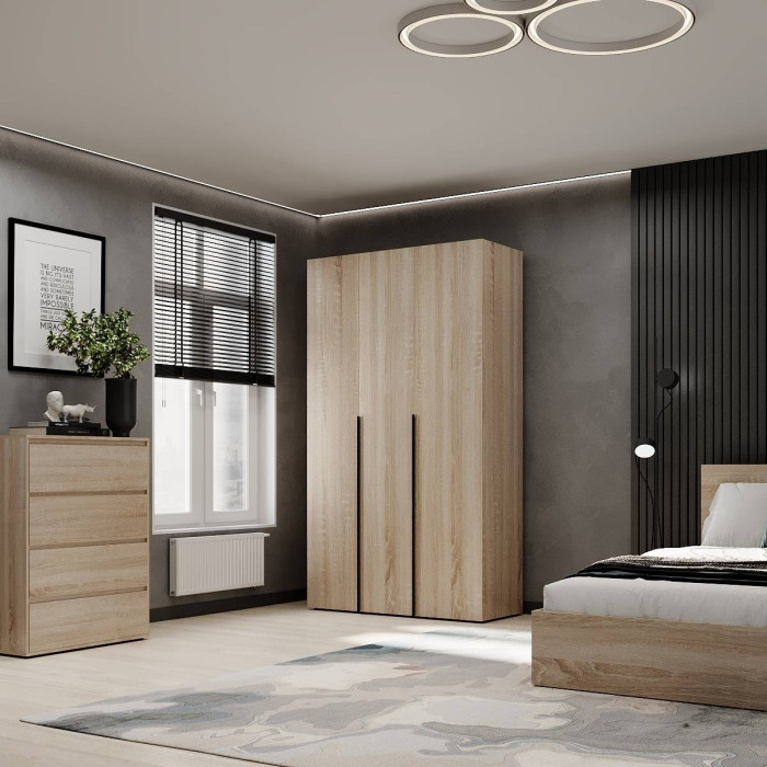 3-door wardrobe Averon №12 120x220x50 cm Sonoma Oak