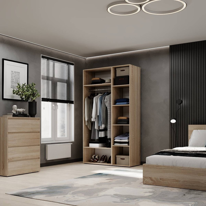 3-door wardrobe Averon №12 120x220x50 cm Sonoma Oak