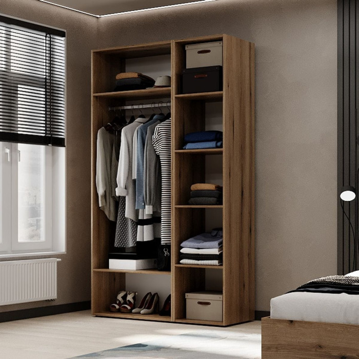 3-door wardrobe Averon №12 120x220x50 cm Oak Evoke Coast