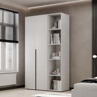 2-door wardrobe with 5 shelves Averon №11 120x220x50 cm White