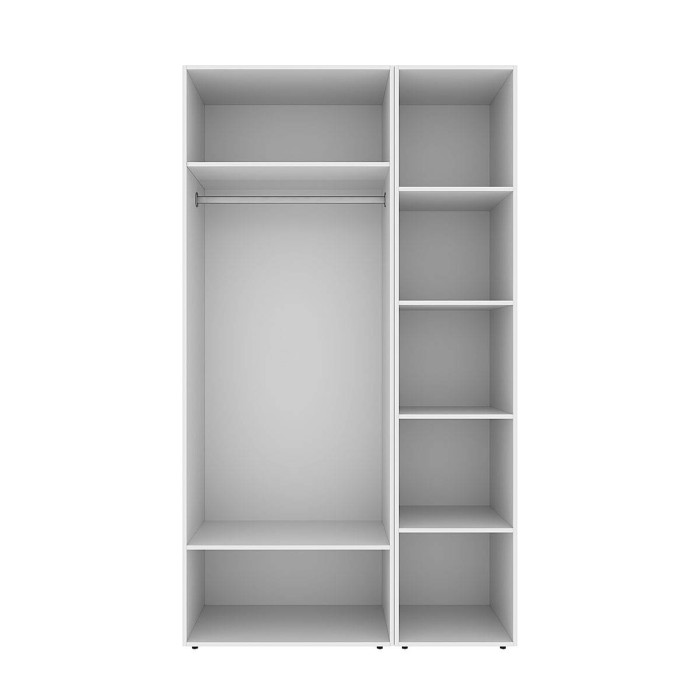 2-door wardrobe with 5 shelves Averon №11 120x220x50 cm White