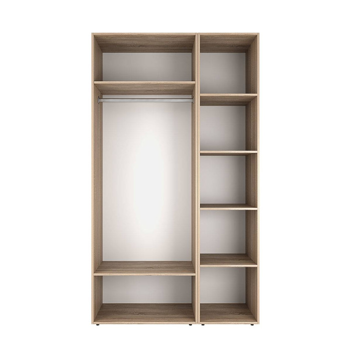 2-door wardrobe with 5 shelves Averon №11 120x220x50 cm Sonoma Oak