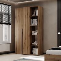 2-door wardrobe with 5 shelves Averon №11 120x220x50 cm Oak Evoke Coast