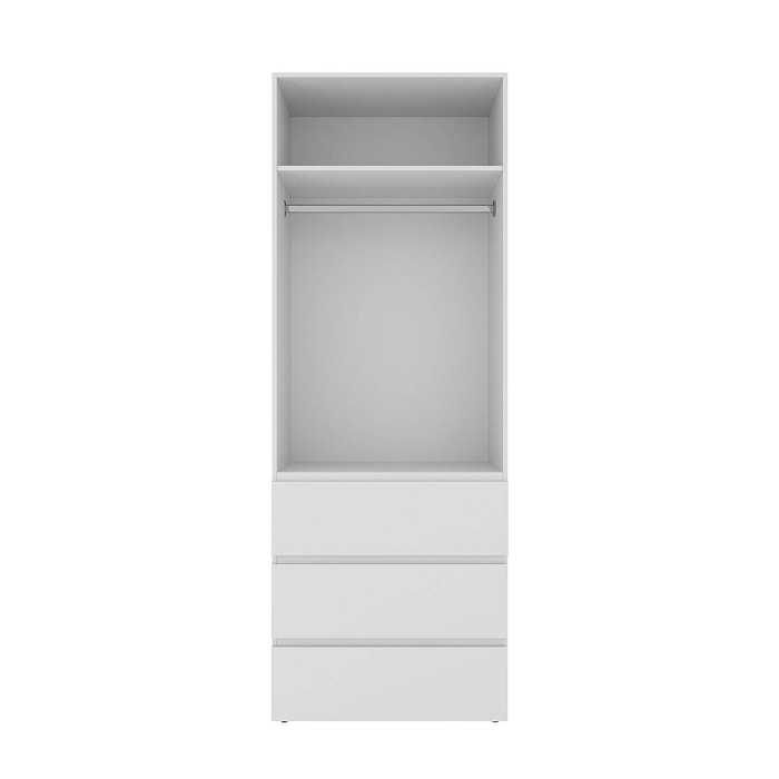 5-door wardrobe with 3 drawers and 5 shelves Averon №14 240x220x50 cm White