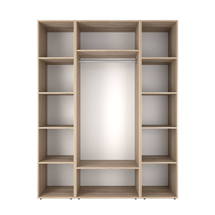 2-door wardrobe with 10 shelves Averon №15 160x220x50 cm Sonoma Oak