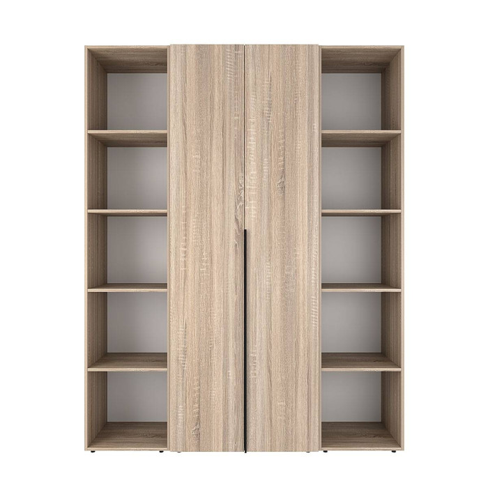 2-door wardrobe with 10 shelves Averon №15 160x220x50 cm Sonoma Oak