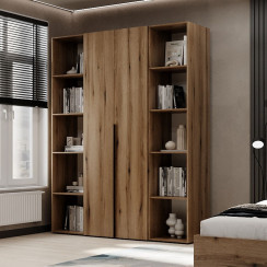 2-door wardrobe with 10 shelves Averon №15 160x220x50 cm Oak Evoke Coast