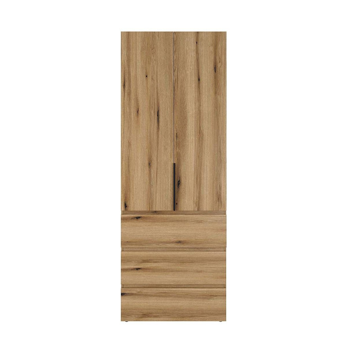 4-door wardrobe with 6 drawers and 5 shelves Averon №6 200x220x50 cm Oak Evoke Coast