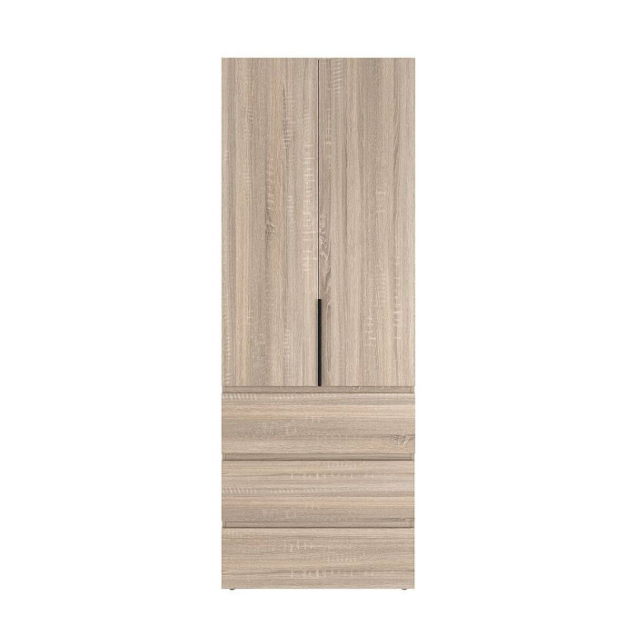 2-door wardrobe with 3 drawers Averon №22 80x220x50 cm Sonoma Oak
