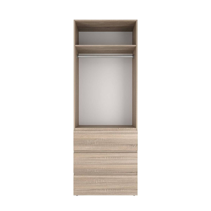 2-door wardrobe with 3 drawers Averon №22 80x220x50 cm Sonoma Oak