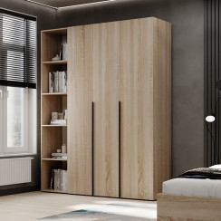 3-door wardrobe with 5 shelves Averon №16 160x220x50 cm Sonoma Oak