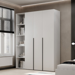 3-door wardrobe with 5 shelves Averon №16 160x220x50 cm White
