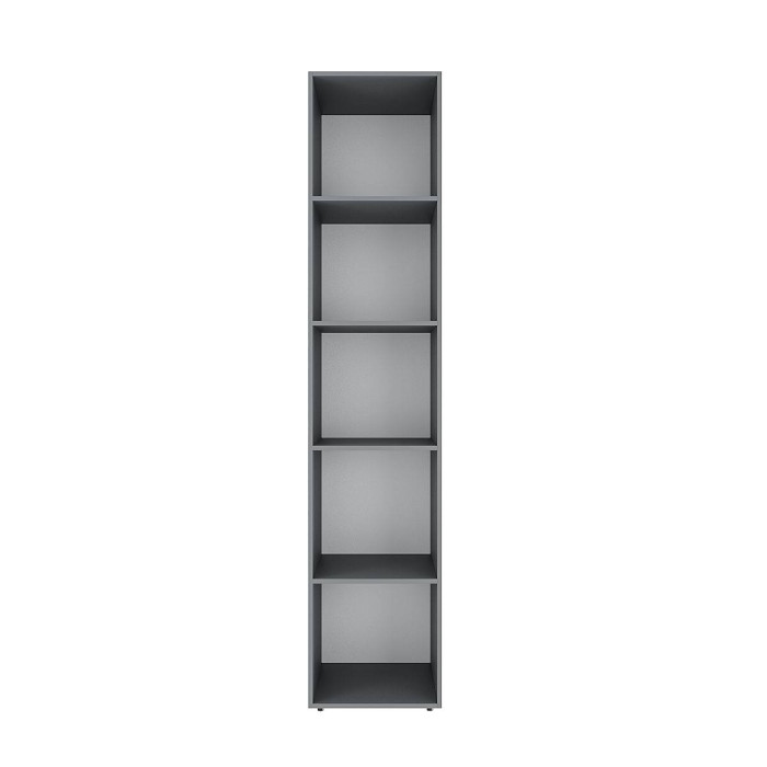 3-door wardrobe with 5 shelves Averon №16 160x220x50 cm Graphite