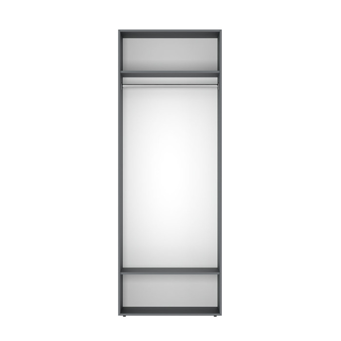 3-door wardrobe with 5 shelves Averon №16 160x220x50 cm Graphite