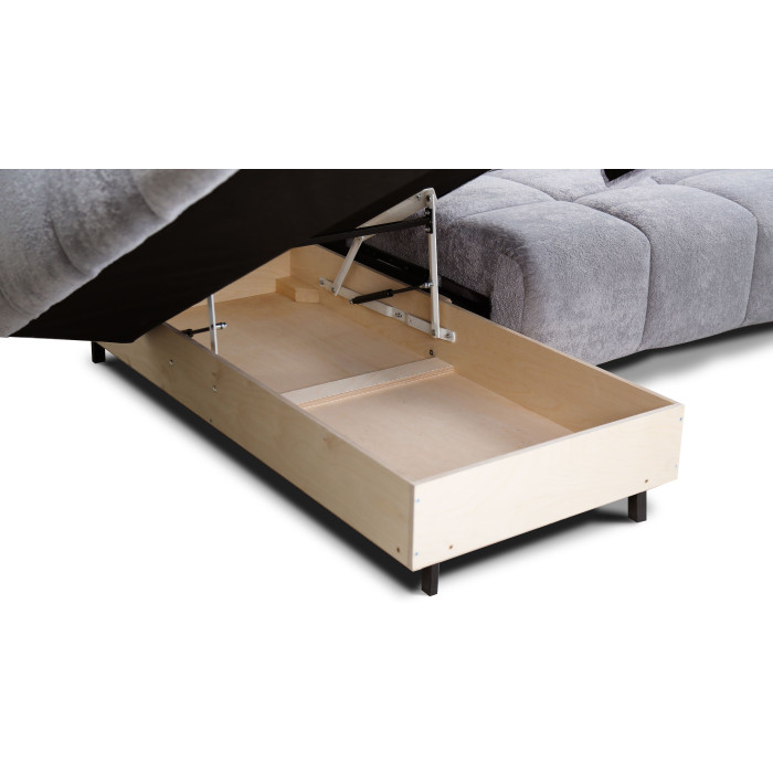 Premium corner sofa bed with adjustable headrests