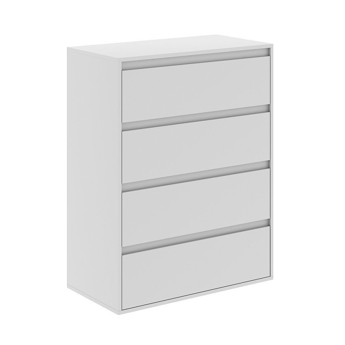 Averon chest of drawers with 4 drawers 81×42×103 cm White