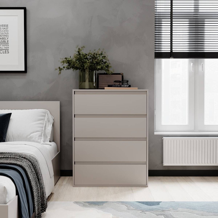 Averon chest of drawers with 4 drawers 81×42×103 cm Cashmere