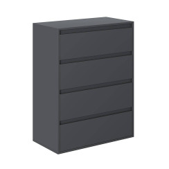Averon chest of drawers with 4 drawers 81×42×103 cm Grafit