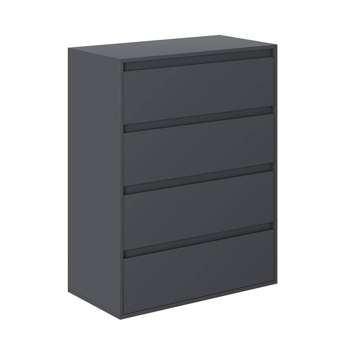 Averon chest of drawers with 4 drawers 81×42×103 cm Grafit