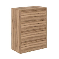 Averon chest of drawers with 4 drawers 81×42×103 cm Oak Evoke Coast